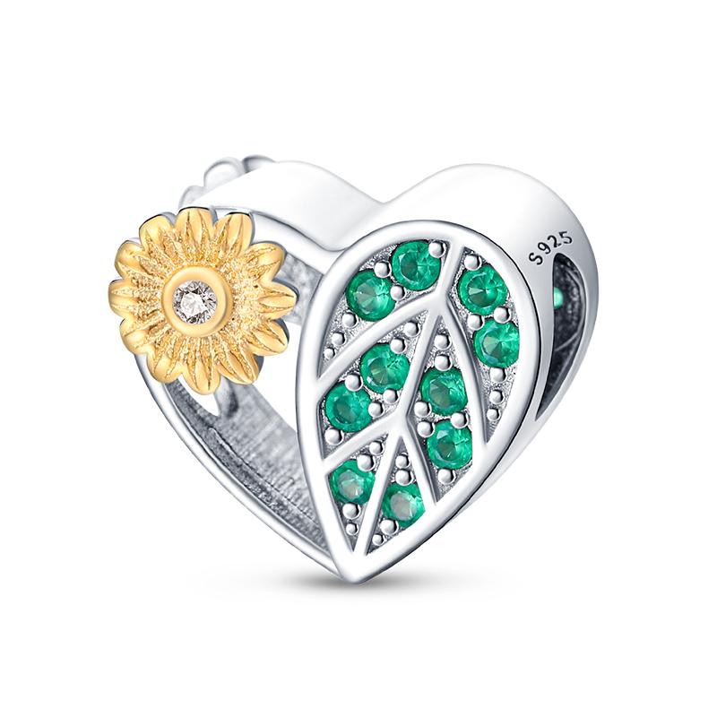 Модные Шармы-Подвески Весенней Серии 100% Медь Цветок Птицы Бабочка Подвеска Подходят для Оригинального Браслета Qikaola Ювелирные Изделия