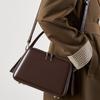 Commuter Leather Small Square Bag Versatile Portable Women's Bag Niche Design Shoulder Messenger Bag