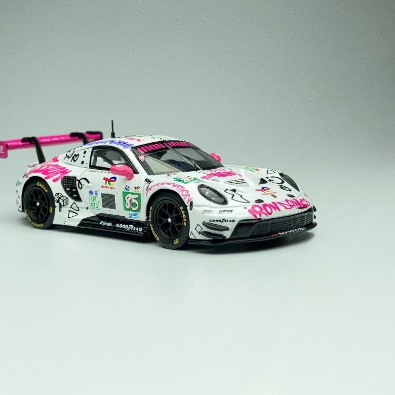AABKQ1 Spark 1:64 Porsche 911 GT3 R 2025 Le Mans Iron Lady Die-Cast Car Model