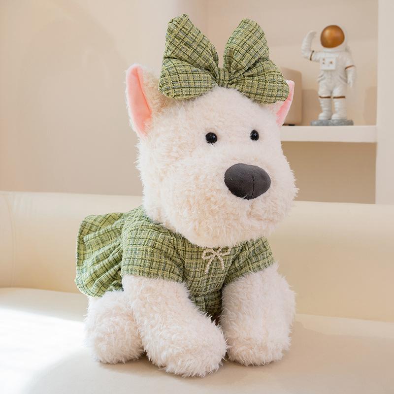 Girly Heart Clothing West Highland Doll Plush Toy Puppy Dog Doll Children'S Soothing Ragdoll Birthday Gift