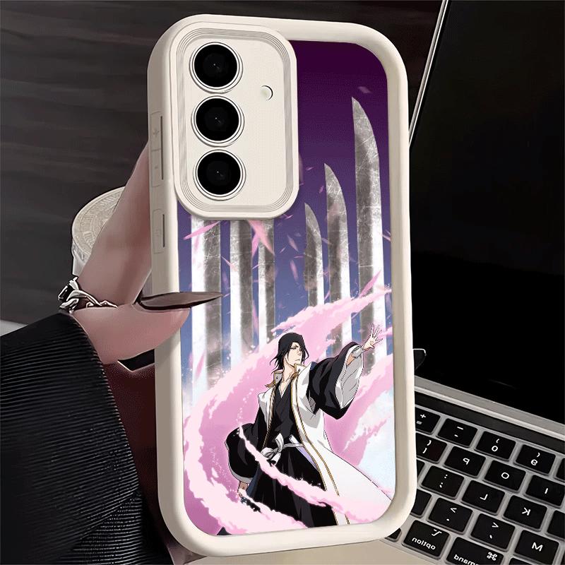 Чехол для телефона для Samsung Galaxy A17 A16 A15 A14 A13 Bleach Кучики Бьякуя A56 A36 A26 A55 A35 A25 A54 A34 A24 A53 A33 A23 A07 A06