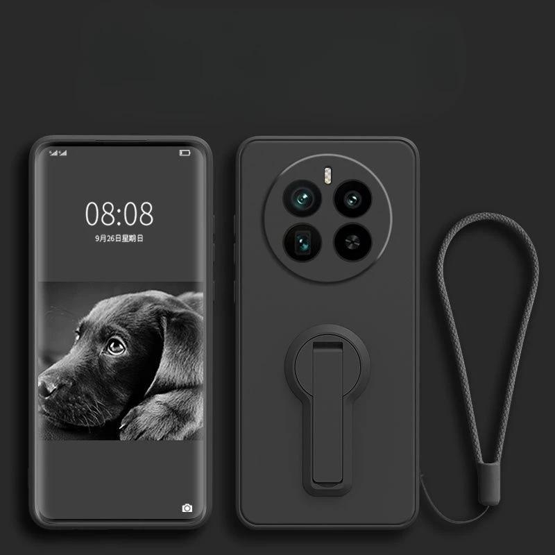 Чехол для Realme 12 Pro Plus Жидкий силикон Подставка Держатель Мягкая накладка на телефон для Realme 12 Pro + Улучшенная ударопрочная задняя крышка Funda