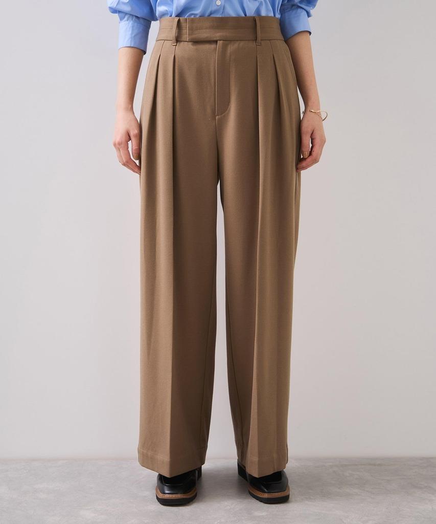Bis Hot Beauty Wide Leg Care BVS65300 Camel SS Two-pleat Pants/Easy Women's (Size 25)