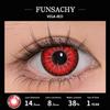 FUNSACHY Cosplay Black White Contact Lenses for Eyes 1Pair Colored Anime Lens Eye Makeup Pupil Halloween Women Men's Accessories