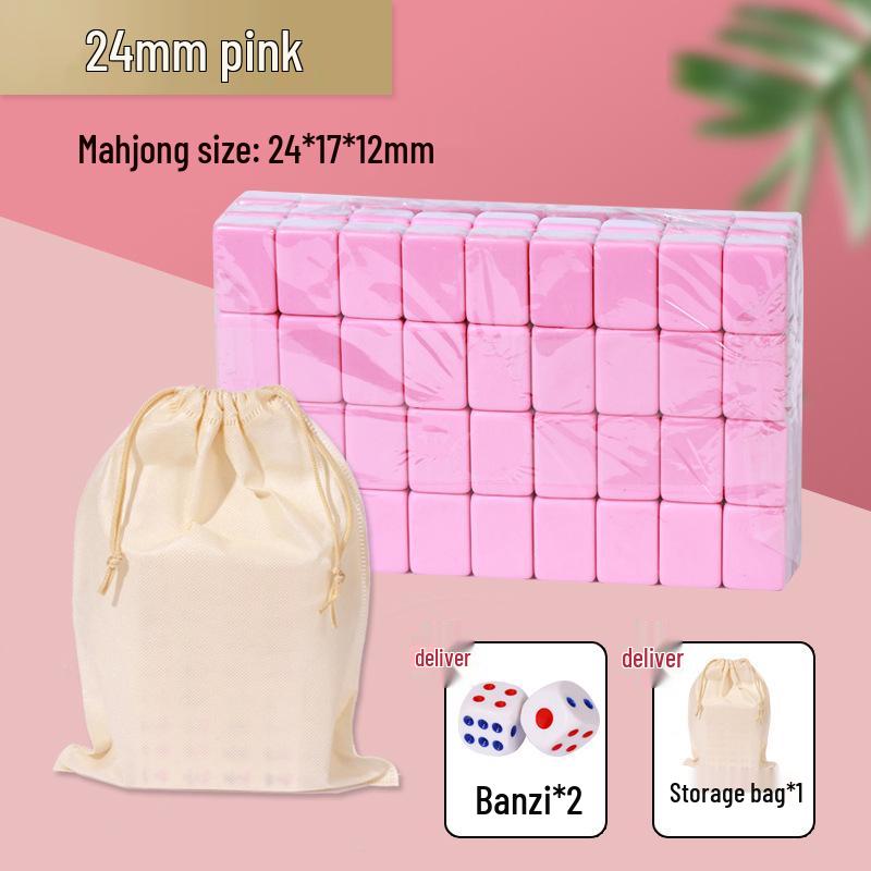 Компактный набор для маджонга: Массивные резные плитки с воробьями, размеры 24 мм и 30 мм, идеально подходят для путешествий и использования в общежитиях