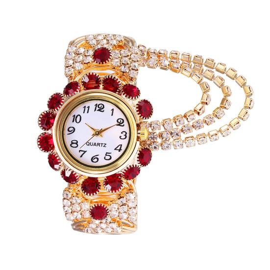 Женские часы-браслет со стразами, регулируемый круглый циферблат, женские повседневные наручные часы с кварцевым браслетом для торжественного платья, модные ювелирные изделия, аксессуары