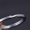 10Pcs/Pack 25/28/30/32mm Clasps Pocket Keychain Split Key Ring Stainless Steel Chain Loop