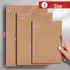 Minimalist A5 Blank and B5 Lined Notebook with A4 Grid, Xiaohongshu Inspired Style, Super Thick for Students