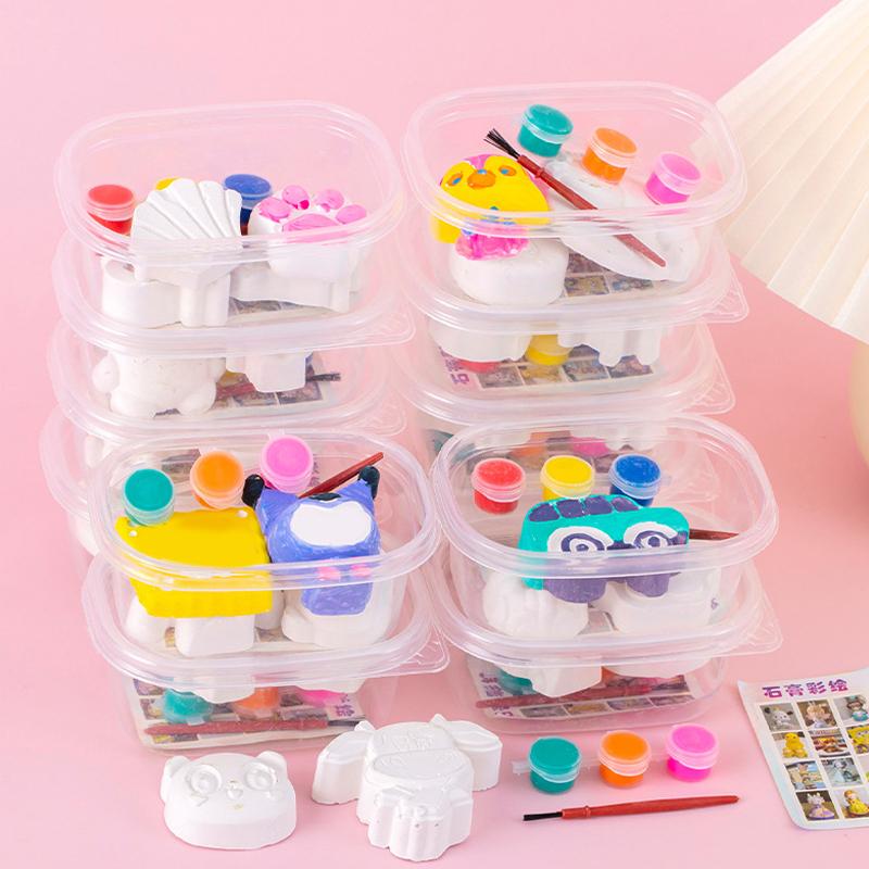 Кукла из гипса, раскрашивающая игрушку своими руками, креативная ручная работа, раскраска из гипса, художественная граффити-игрушка, обучающая игрушка, подарок на день рождения