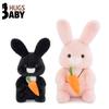 Hugs Baby Настоящая плюшевая белая крольчиха с морковкой - Креативная подарочная игрушка