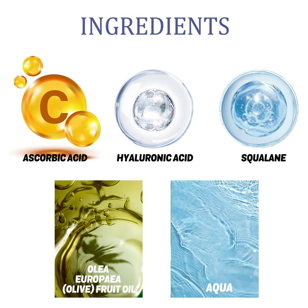 EELHOE Крем под глазами с витамином С, против темных кругов под глазами, исчезает, морщины удаляются, мешки под глазами у женщин, гиалуроновая кислота, против старения, упругость кожи