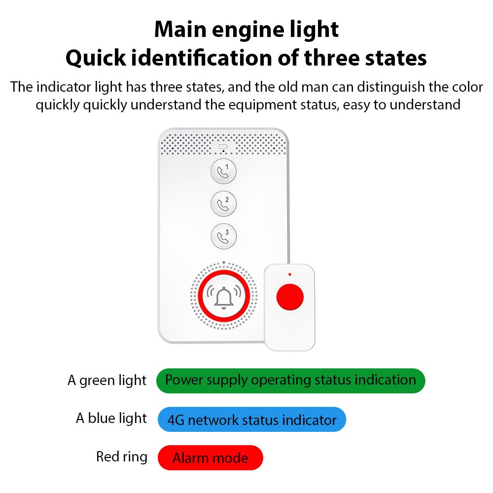 Беспроводной пейджер для лиц, осуществляющих уход, система вызова пожилых людей, кнопка экстренного оповещения SOS, портативная портативная система в один клик