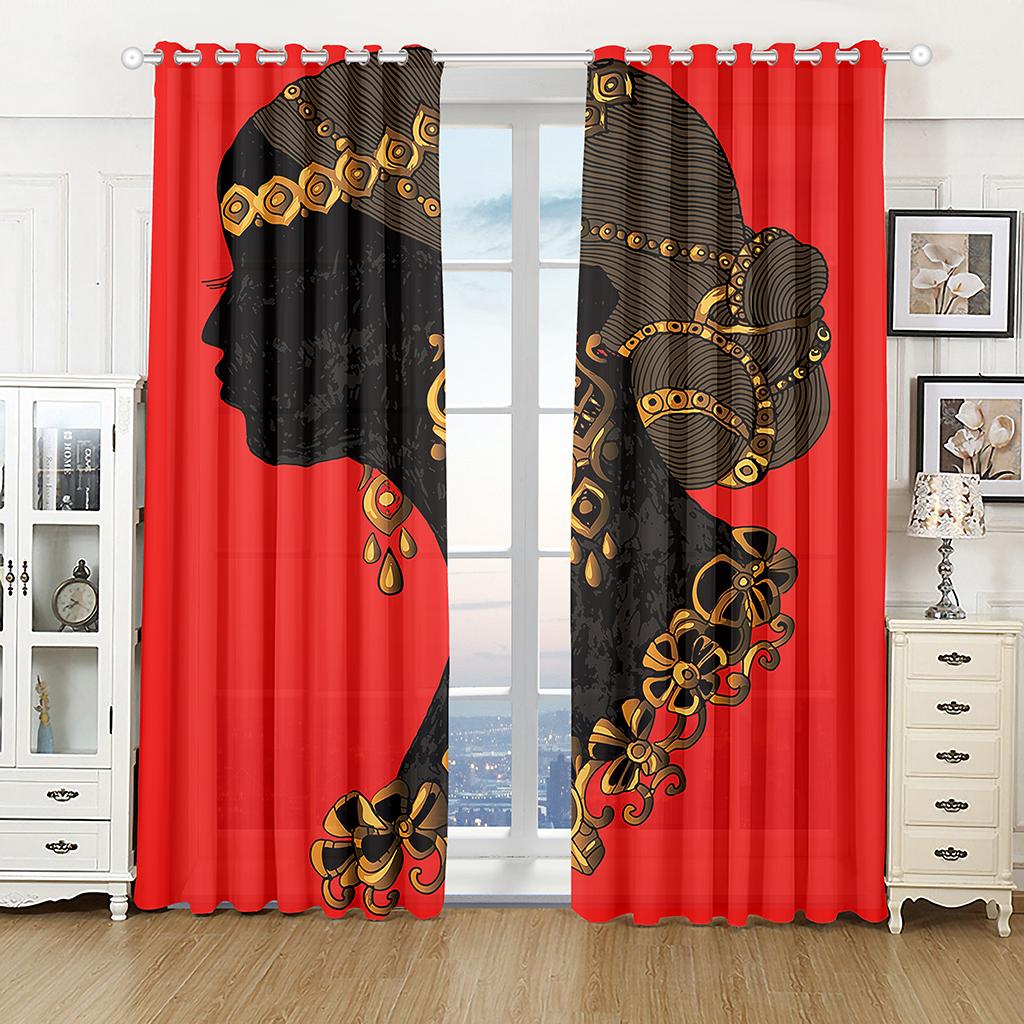 Роскошные шторы для кухни в стиле Кении, африканские шторы для гостиной, спальни, занавески, домашний декор, 2 шт., бесплатная доставка