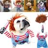 Модная Новинка Костюм Chucky Смертоносный Питомец Собака Смешные Страшные Реквизиты Костюмы Кошек Аксессуары для Одежды Смешные Наряды Одежда