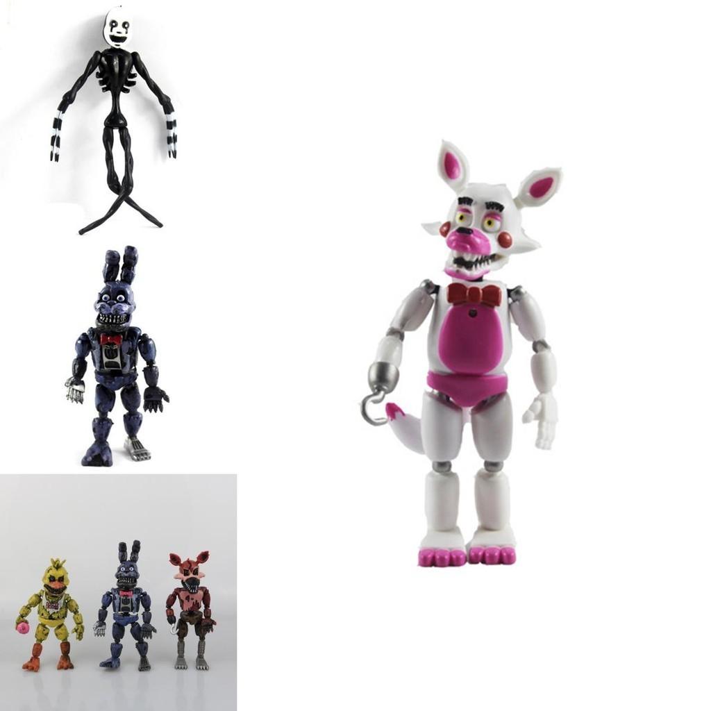 Яркие 19см Фигурки Fnaf Five Nights At Freddy's 6шт Для Детей с Воображением