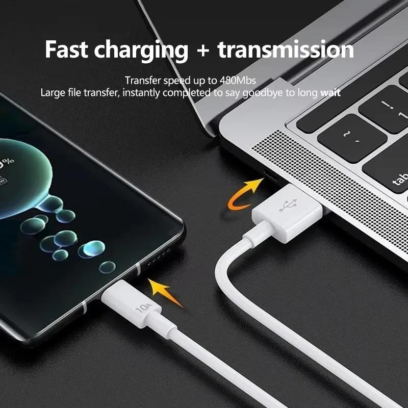 1/1/1 шт. Кабель 11A 111 Вт Super Fast Charging USB на Type C Кабель для высокоскоростной передачи данных Для Xiaomi 17 Redmi Для Android Кабель