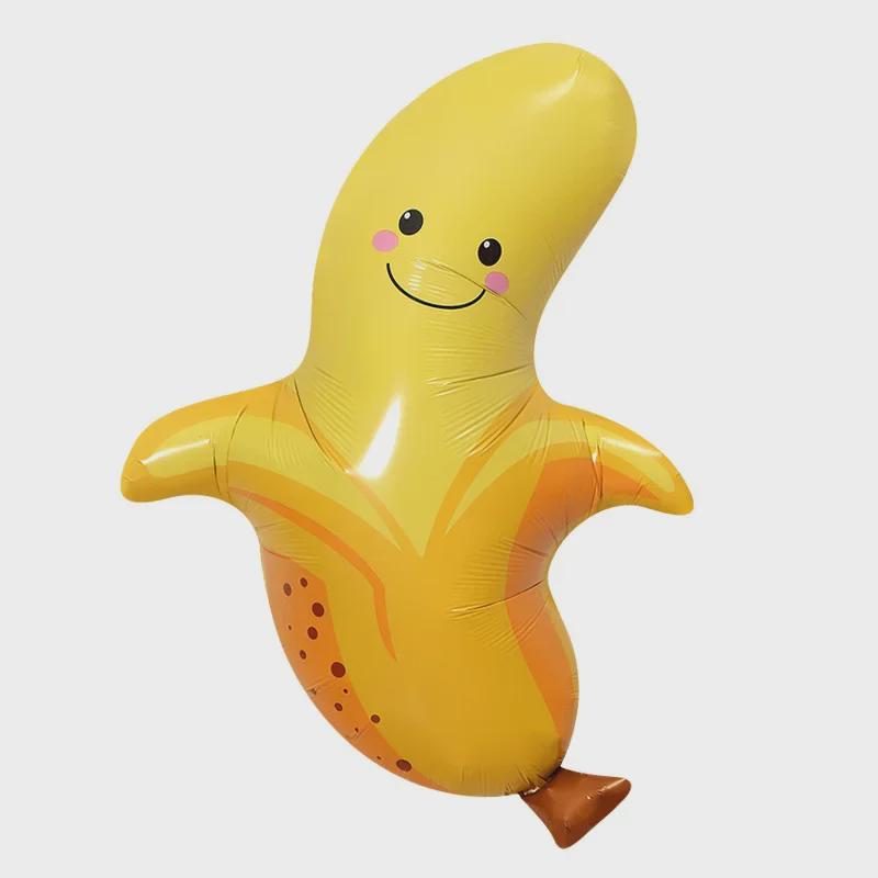 Мультяшные фольгированные шары в форме фруктов: Украшения для вечеринки с яблоками, ананасами, арбузами и виноградом