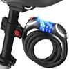 Bicycle Lock Visible At LED Light Dial Combination Japanese Instructions Rr'epp [Easily Night! Included!] 4-Digit Lock, 1.2m Long, Waterproof,
