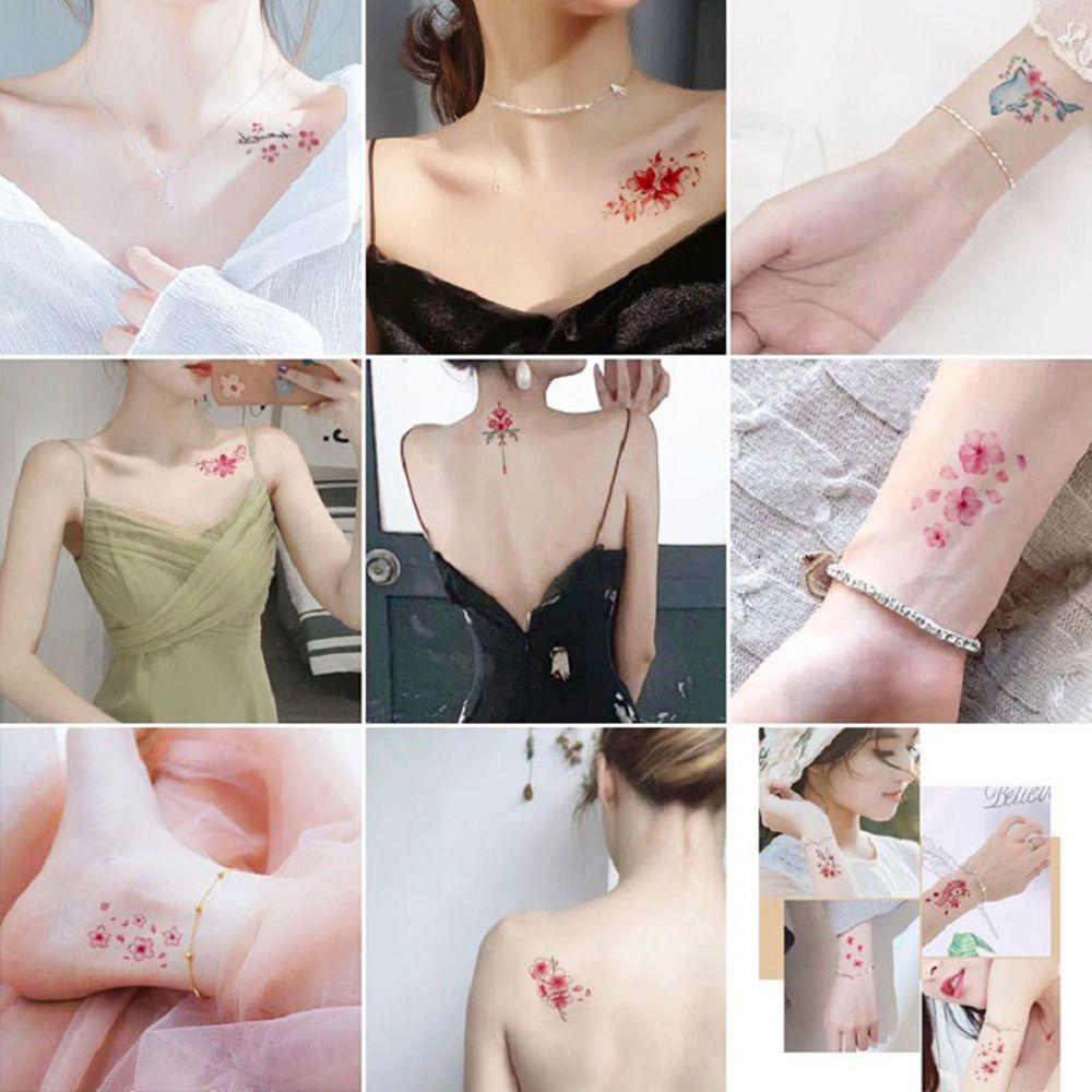 Рука нога 3D бабочка поддельные татуировки боди-арт наклейки цветы временные татуировки женские татуировки наклейки