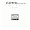 USB Micro 5P Rolled Edge Flat Port Charging Base Plug