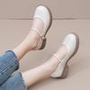 Single Shoes Women's Autumn Middle-aged Women's Low-heeled Shoes Soft Sole Soft Surface Comfortable and Light Breathable Round Head Mary Jane Light