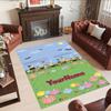 Peppa Pig Customize Your Name Carpet Suitable for Outdoor Bedrooms Balcony Game Room Anti-slip Rug Decorate Offices Perfect Gift for Friends & Family