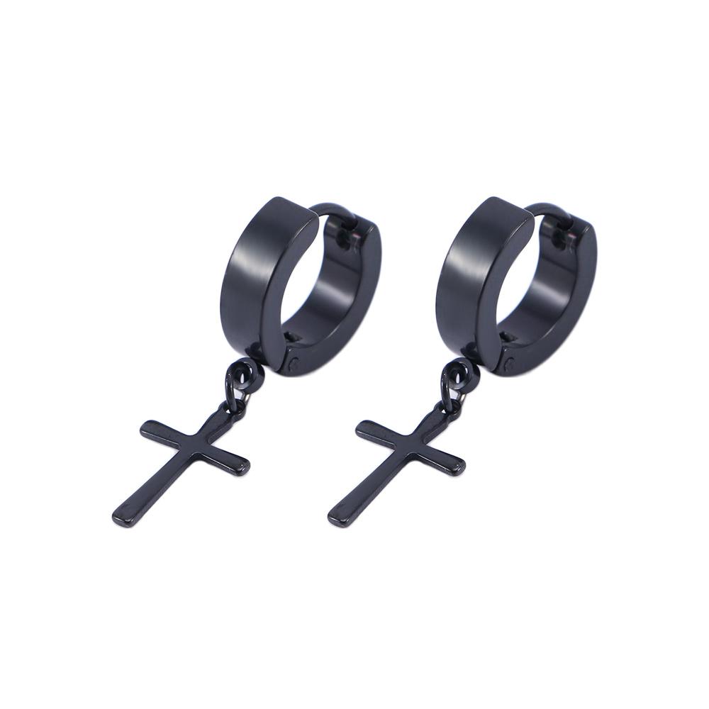 Geometric 8 Pairs/set Unisex Stainless Steel Hoop Earrings Jewelry set Stud Earring Drop Earring