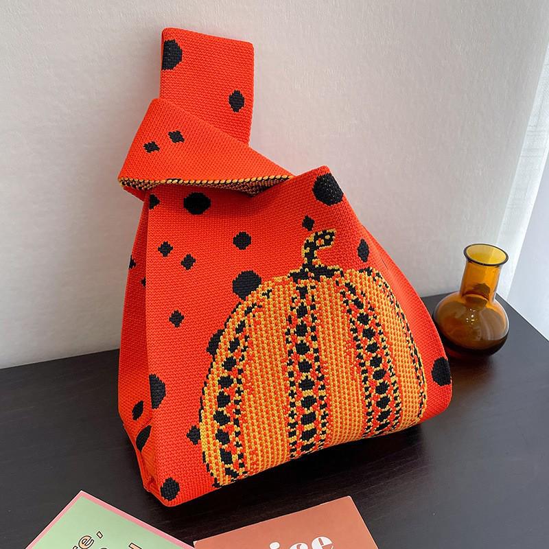Женская толстая вязаная плетеная сумка-тоут - Подарочная и сувенирная сумочка