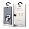 Karl Lagerfeld Booktype Nft Saffiano Karl & Choupette - Etui Iphone 14 Pro Max (Srebrny)