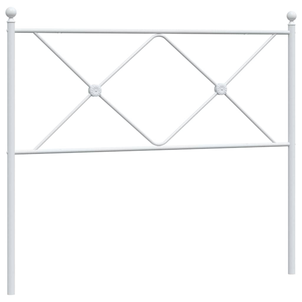 Replacement Headboard Metal White 107 cm