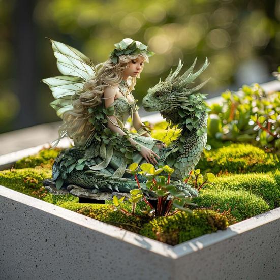 Украшение цветочного горшка в виде феи Акриловая фигурка феи, кашпо, богемный декор цветочного горшка, аксессуары для растений и садовый декор