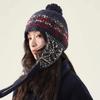 Jacquard Ear Protection Cap Weave Women Wool Cap Sweet Knitted Beanies Caps Outdoor