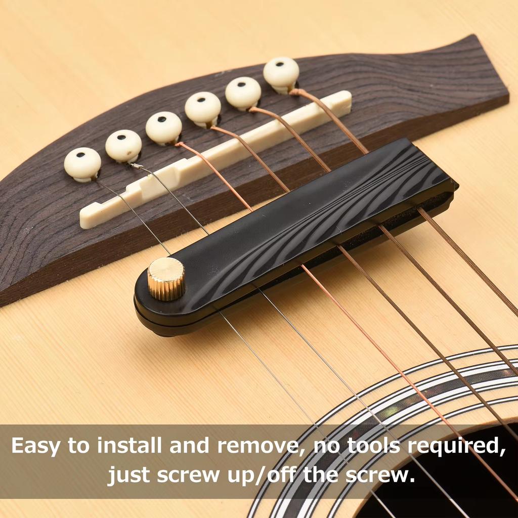 Professional Guitar Silencer Mute Pad Folk Acoustic Practice Musical Instruments Muffler Built-in Soft Sound Sponge Guitar Parts