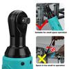 4000mAh 3/8" Electric Wrench Cordless Ratchet Rechargeable Scaffolding 90 N.m Right Angle Wrench Tool + 1/2 Battery Charger Socket Kit