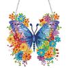 Акриловый односторонний кулон-подвеска с алмазной вышивкой «Бабочка», животное, стразы, алмазная живопись, подвески на окно для декора дома и стен
