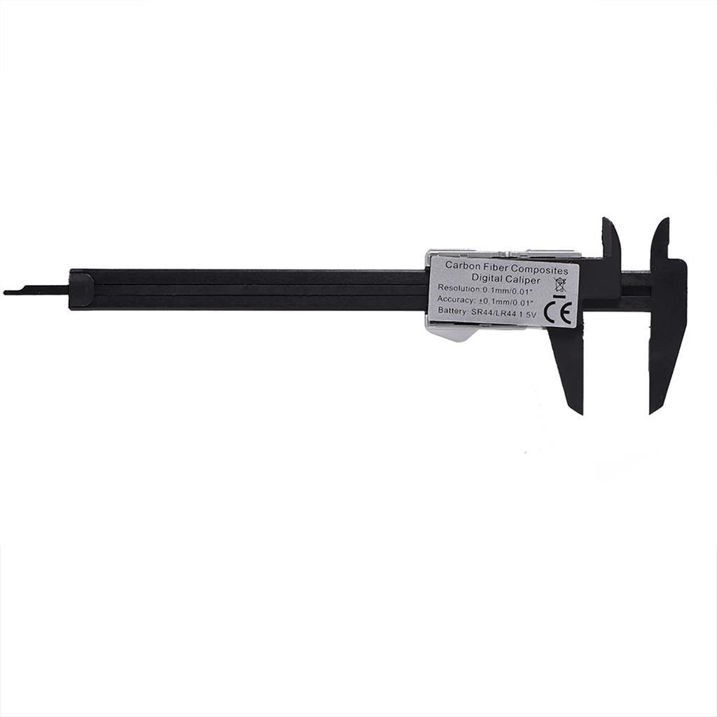 Цифровой штангенциркуль с очень большим ЖК-экраном для измерения глубины внутри и снаружи (Серебряный)