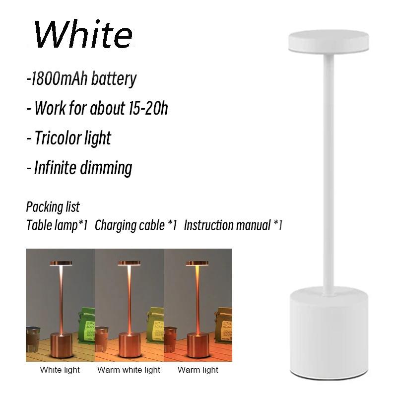 LED Desk Lamp Usb Rechargeable Wireless Lamp Bar Restaurant Bedroom Room Lamp LED Room Lights Touch Lamps Bedside Lamp