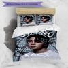 3pcs Jin singer pattern bedding set duvet cover set includes duvet cover &pillowcases, perfect all season bedroom decoration & gift