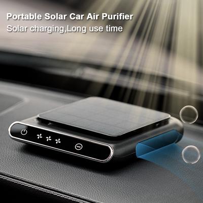 Солнечный PM2.5 HEPA фильтр 1200mAh отрицательный ионный дезодорант USB перезаряжаемый дымоуловитель умный ВКЛ/ВЫКЛ портативный беспроводной ионизатор воздуха