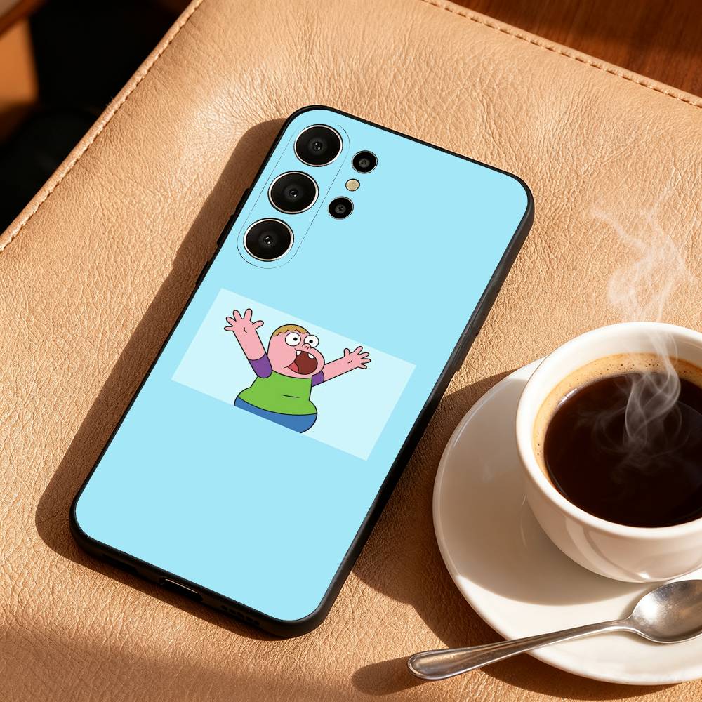 S-Sassy мультяшный C-Clarences Чехол для телефона Samsung S26,S25,S24,S21,S22,S23,S30,Ultra,S20,FE,Lite,10,9,Черный чехол