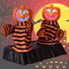 LED Dancing Pumpkin Skeleton Duo Halloween Motorized Animatronic Color Changing Light Show Haunt Sync Sound Party Essential