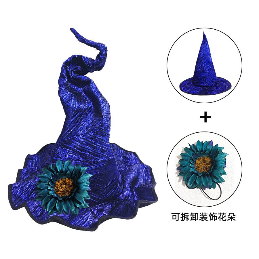 Реквизит для создания праздничной атмосферы, Шляпа ведьмы, Украшения на Хэллоуин, Шляпа ведьмы, Шляпа на Хэллоуин, Фестивальная шляпа, Реквизит на Хэллоуин