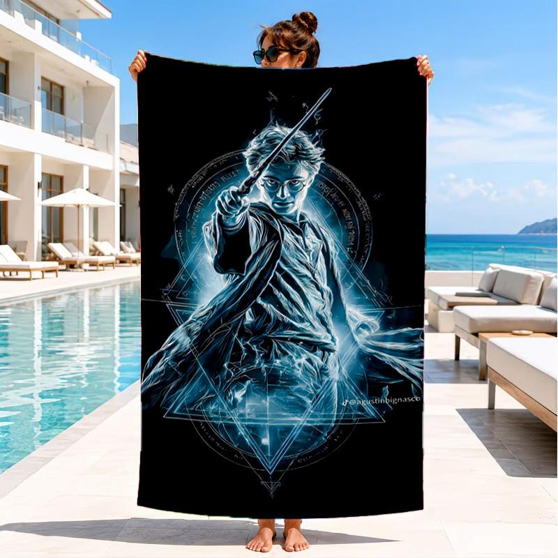 Magical Aura Witch Beach Towel, Microfiber Beach Towel, Perfect For Pool, Beach, Travel, Home Decor Beach Party Fan gifts