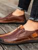 2024 Мужская повседневная обувь из натуральной кожи ручной работы, роскошные брендовые мужские мокасины, дышащие, без застежек, итальянские туфли для вождения, Chaussure Homme