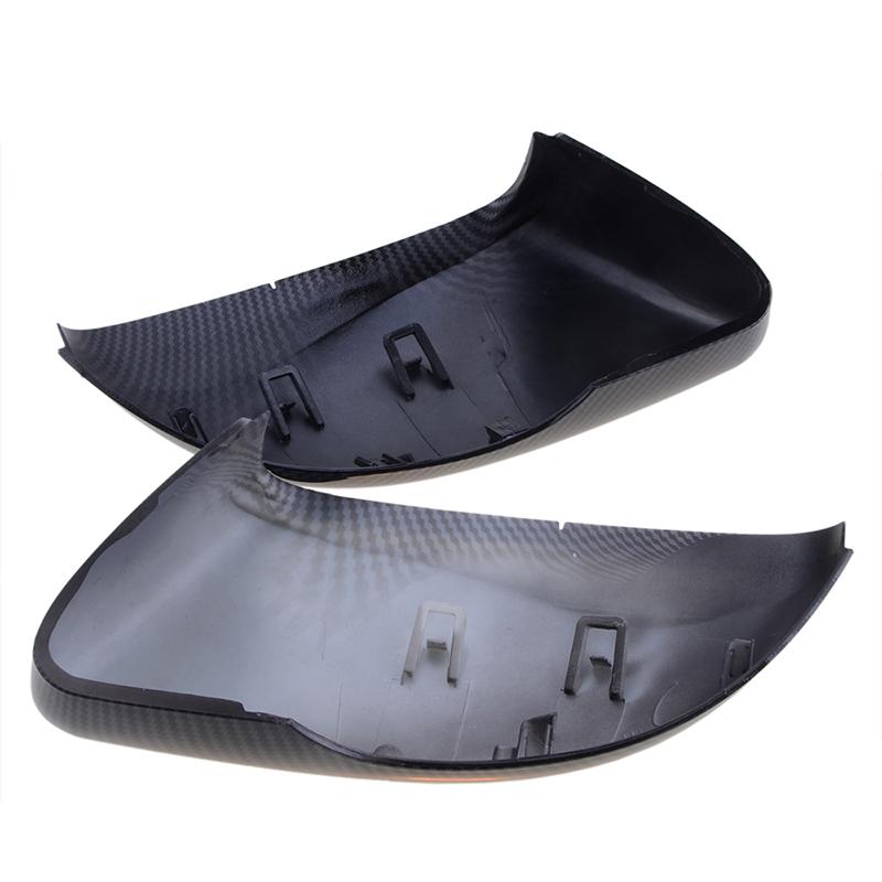 Рифмированная боковая крышка зеркала, колпачки для зеркал заднего вида, углеродное волокно, подходит для автомобиля VW Golf MK6 GTI 2008-2013