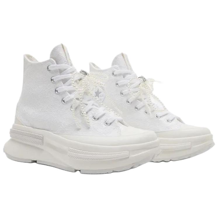 Converse Run Star Legacy Soft Comfortable High-Top Canvas Shoes Women Sneakers White A15196C
