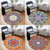 Non-slip Floor Mat Room Floor Yoga Rug Ethnic Round Rug Living Room Home Children's Play Mat Blanket Blanket