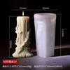 3D Roman Princess Cylindrical Candle Silicone Molds Greek Athena Statue DIY Minimalist Column Gift Gypsum Resin Mold Home Decor