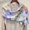 140*35cm Women Spring Summer Autumn Mulberry Silk Scarf Ribbons Shawl Long Scarf Neckerchief
