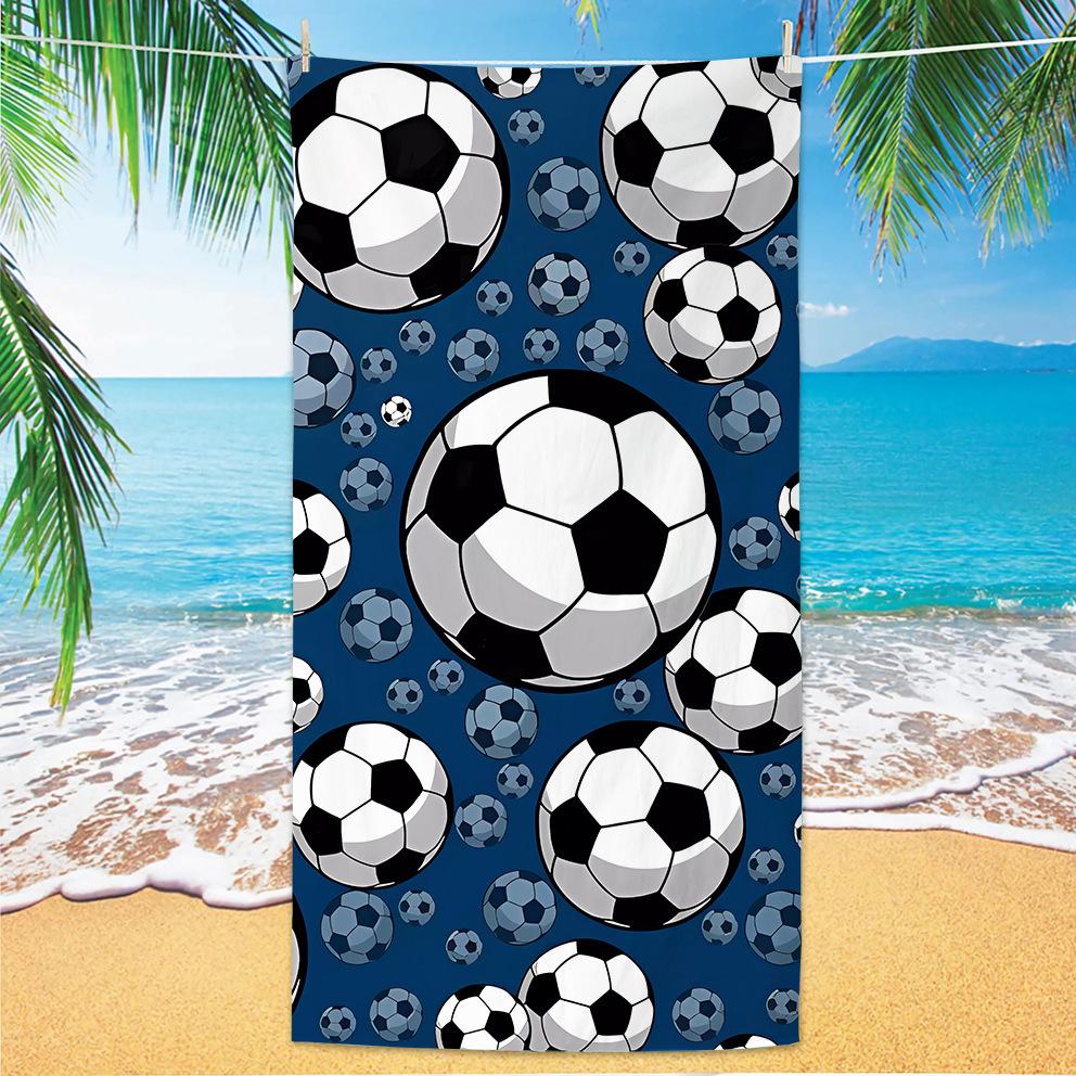 New Football Beach Towel World Cup Theme Microfiber Beach Towel Adult Large Beach Towel